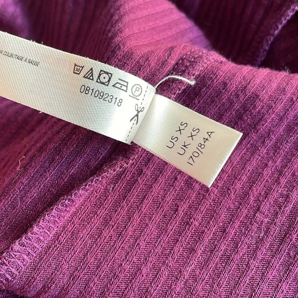 Free People Intimately Purple Ribbed Top - Picture 7 of 7